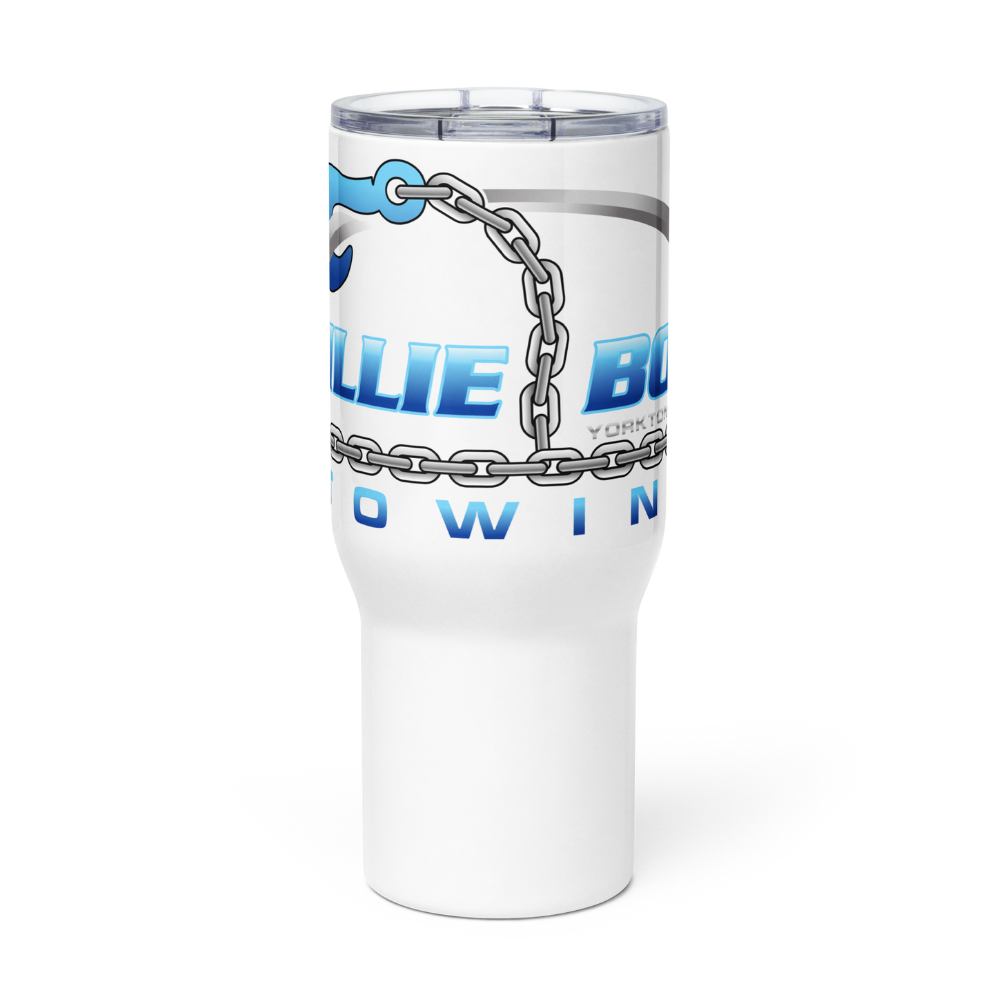 Blue BBT Logo Travel Tumbler With Handle