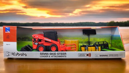 1:18 Scale Kubota SSV65 Skid Steer Set