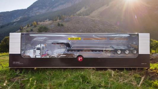 1:50 Scale Peterbilt 367 with Talbert Low Boy Trailer