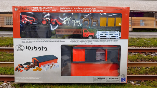 Kubota Farm Equiptment & Shed Set