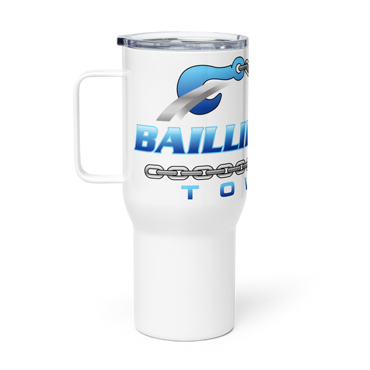 Blue BBT Logo Travel Tumbler With Handle